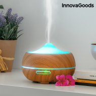 Zvlhčovač Vzduchu s Arómadifuzérom LED Wooden-Effect InnovaGoods