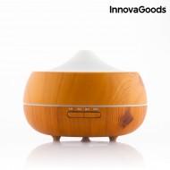 Zvlhčovač Vzduchu s Arómadifuzérom LED Wooden-Effect InnovaGoods