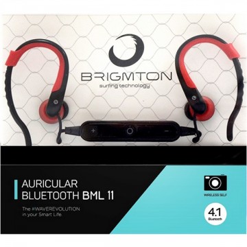 Bluetooth slúchadlá s mikrofónom BRIGMTON BML-11-R Červená