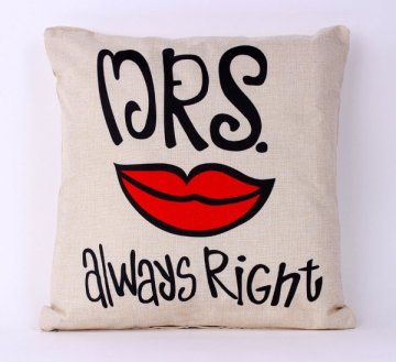 Obliečka na vankúš Luxury Štýl 45x45cm - Mrs. Always Right