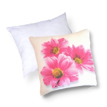 3D obliečka na vankúšik Apex - Gerbera - set Vankúšik s výplňou + Obliečka