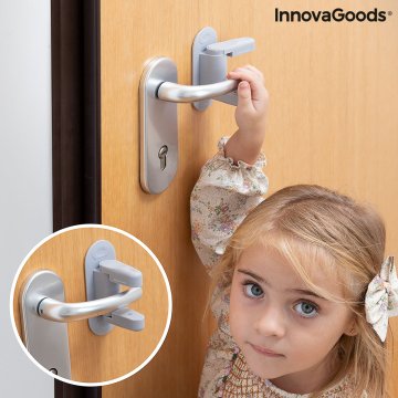 Bezpečnostný zámok na kľučku dverí Dlooky InnovaGoods 2 kusov